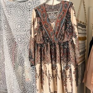 SHEIN Multicolor Paisley Mini Dress